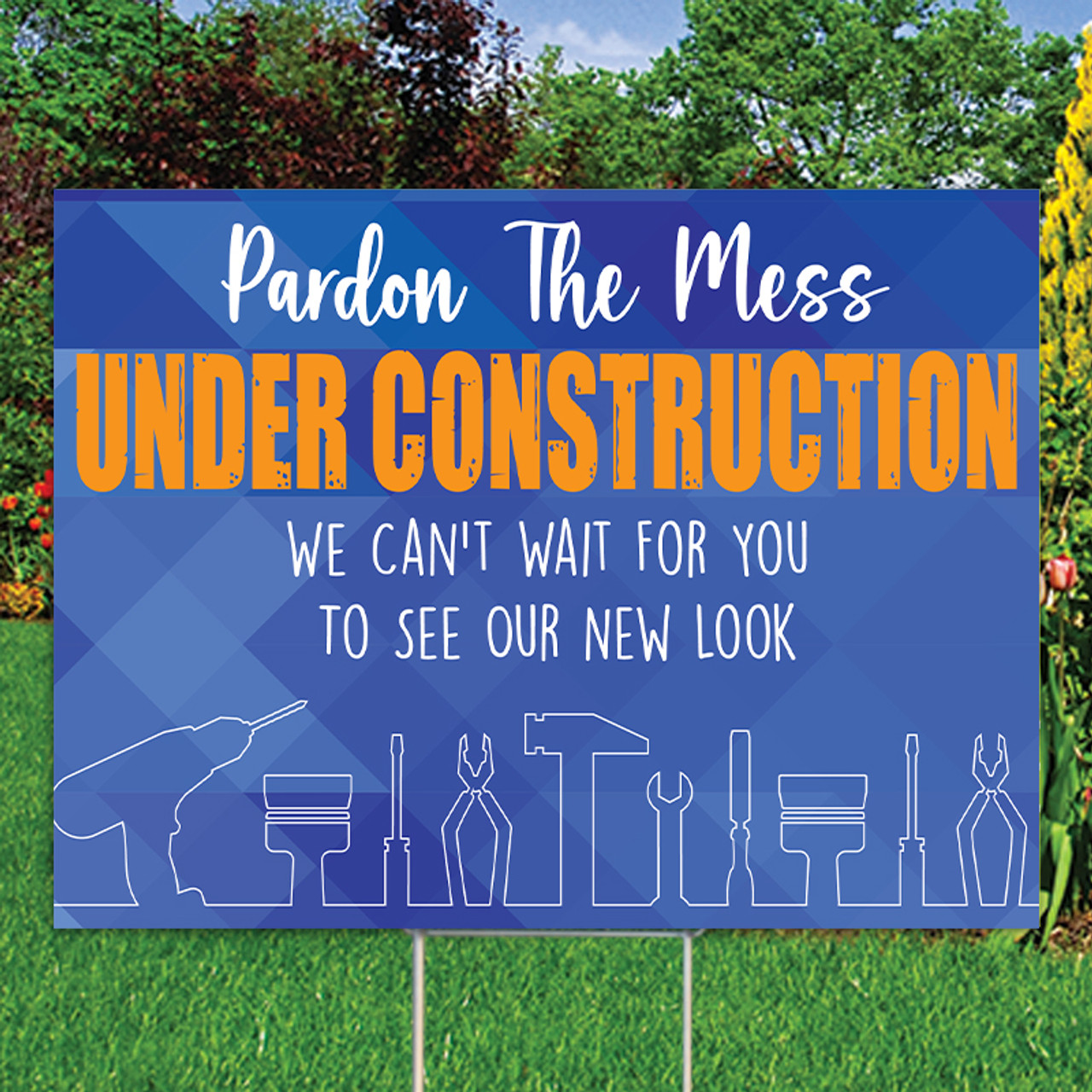 Renovation/Under Construction: 18" x 24" Yard Sign