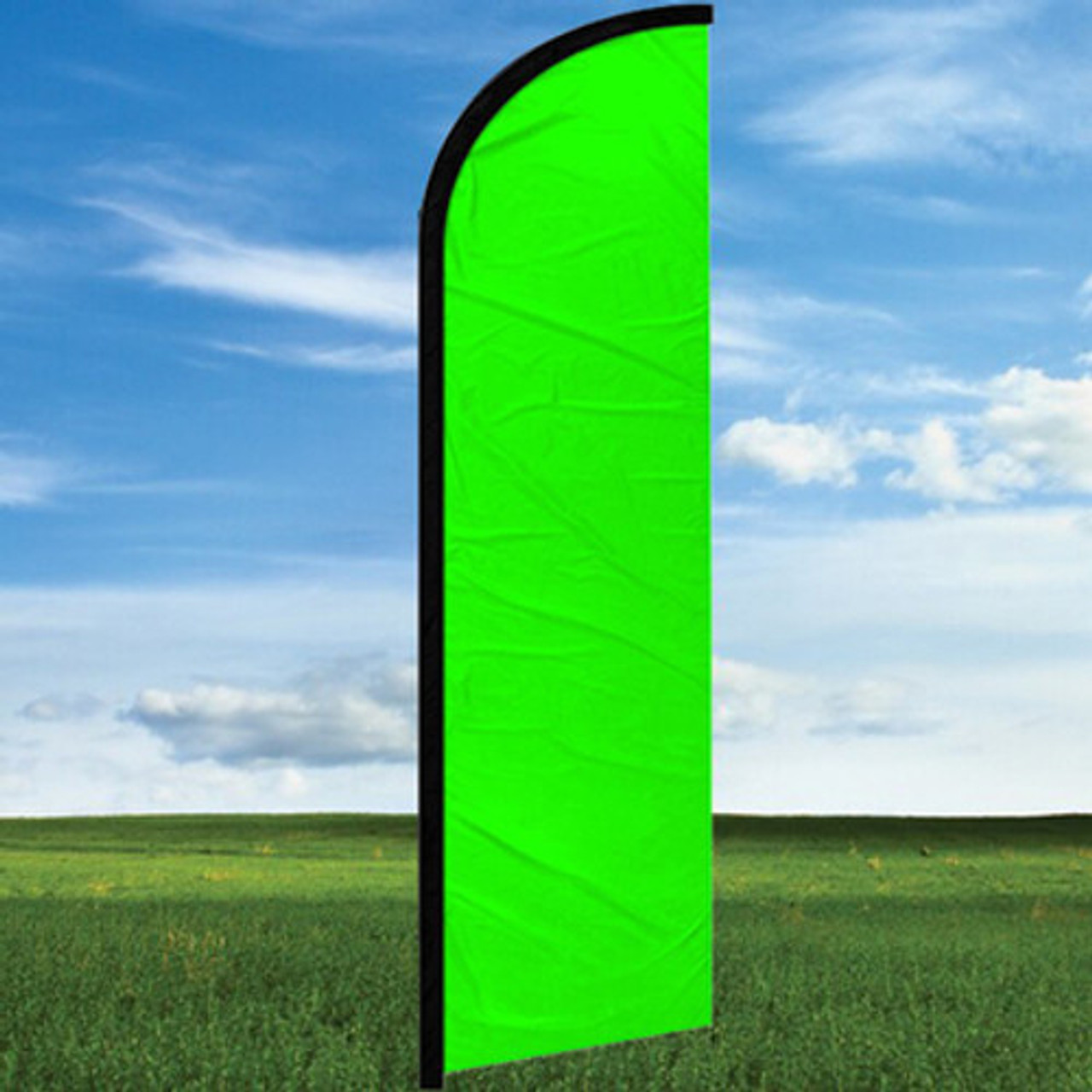 Neon Green Accent Widebody Flags- 24/7 Windleasers