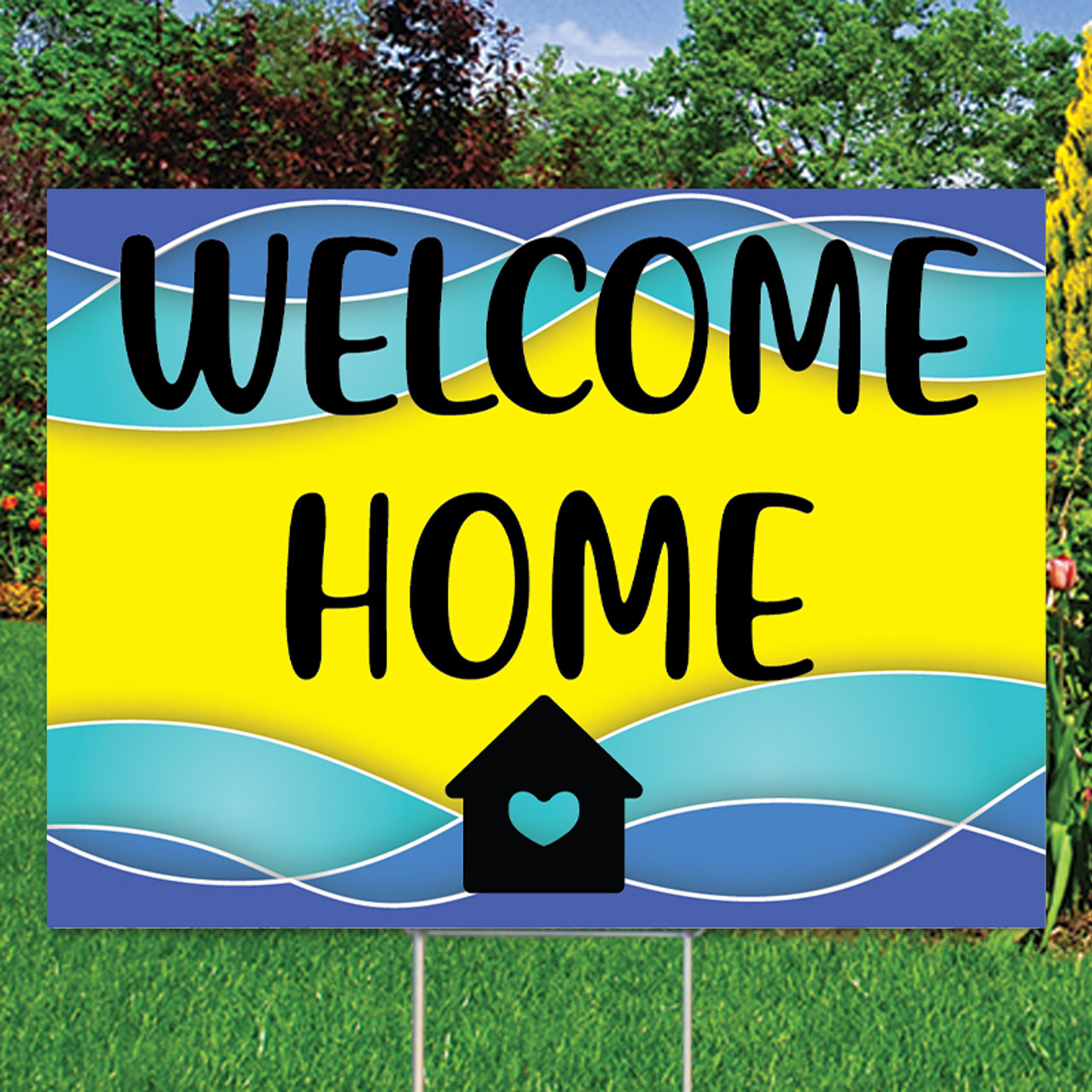Heart Home - Vertical Flag and Yard Sign Marketing Bundle