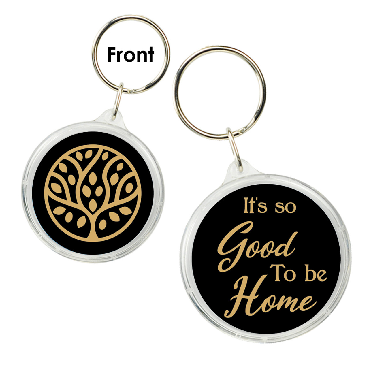 Golden Oak Tree Acrylic Key Tag