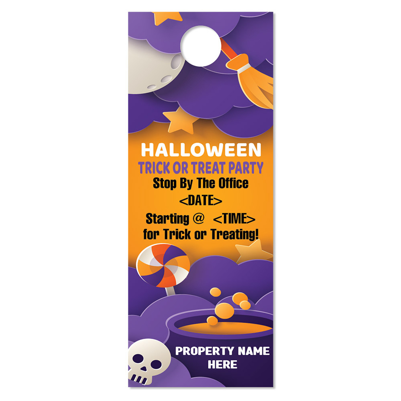 Custom Door Hanger: Trick or Treat