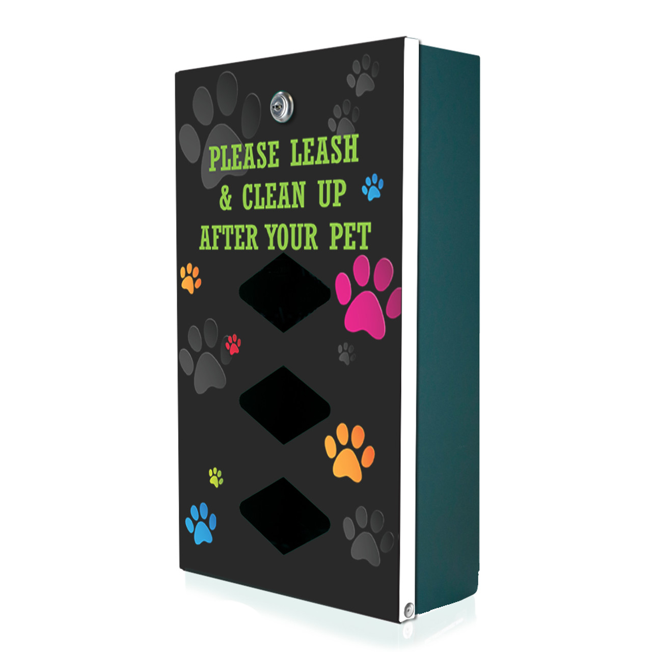 "Colorful Paws" DISPENSE-Art™  Designer Dog Waste Station