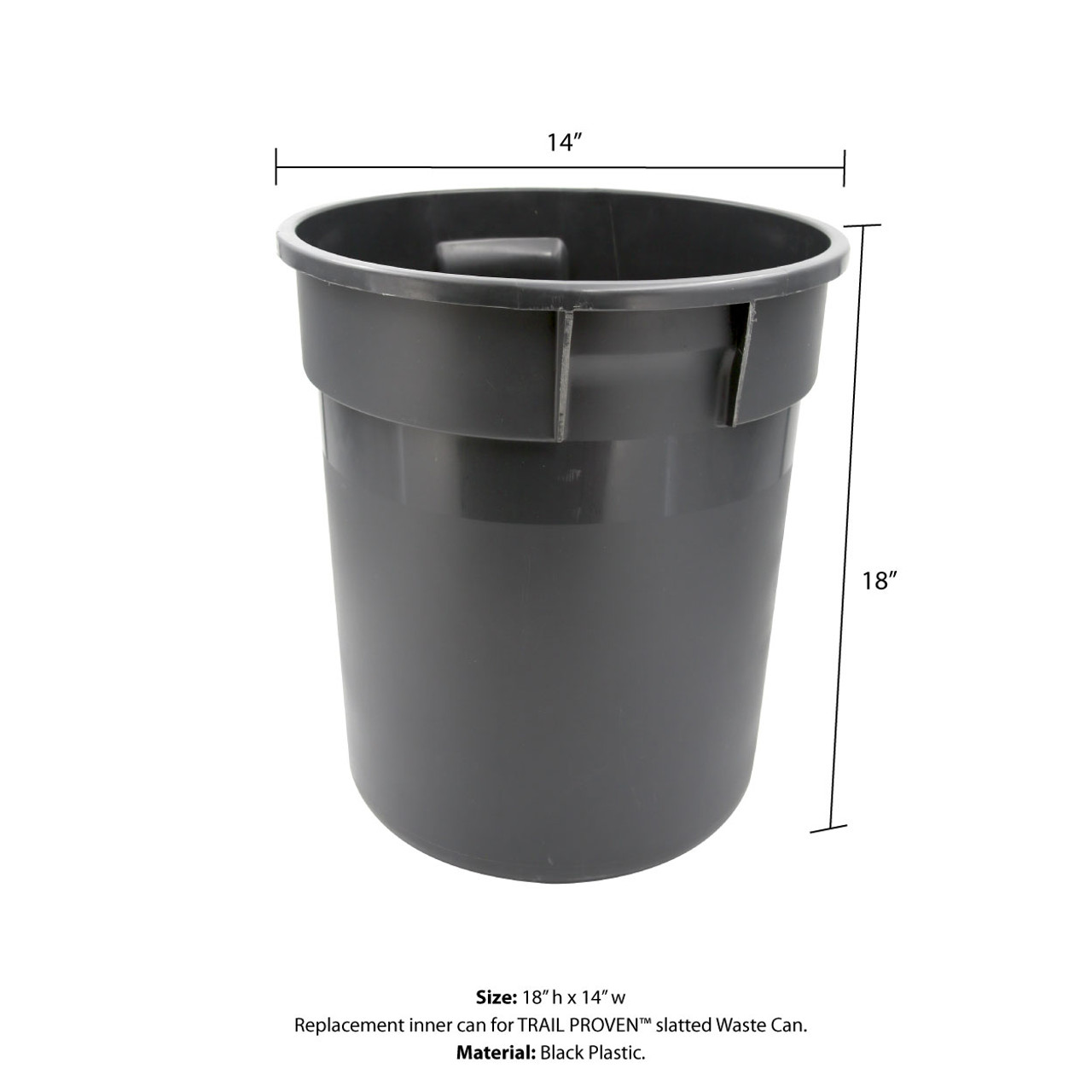 TRAIL PROVEN™ Waste Can Replacement Plastic Can