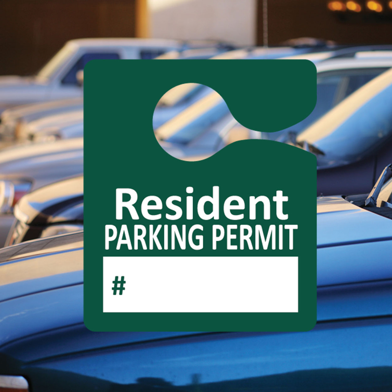 Resident Parking Permit Dark Green