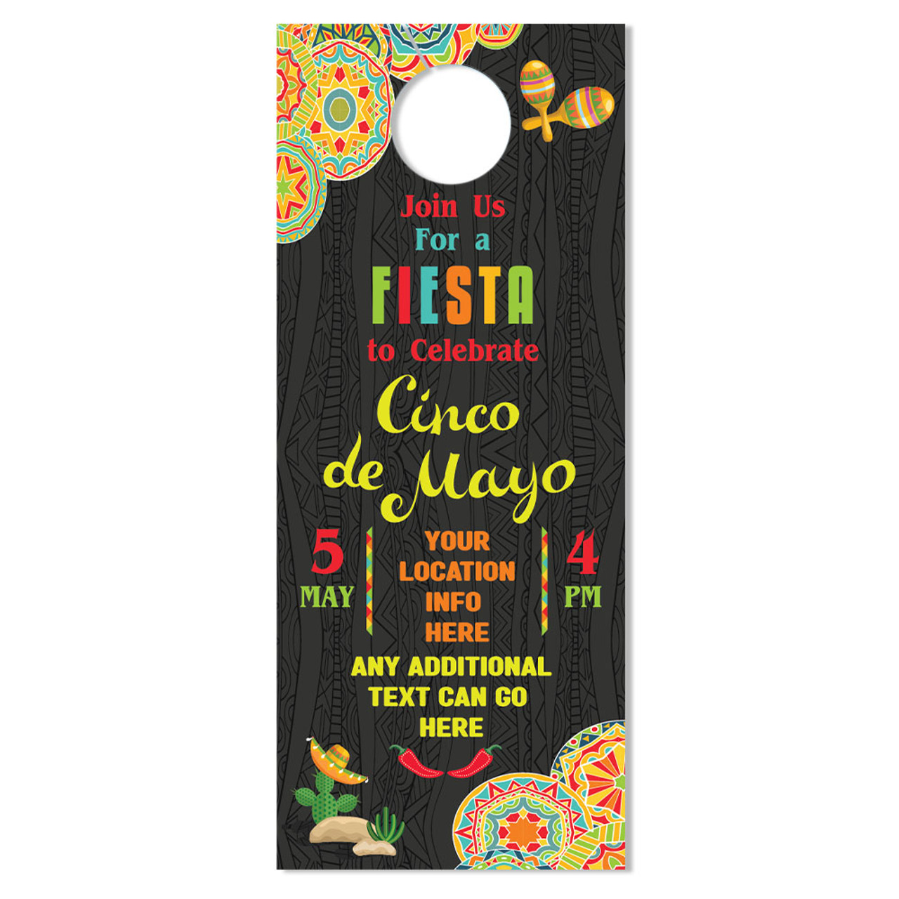 Custom Door Hanger: Cinco de Mayo