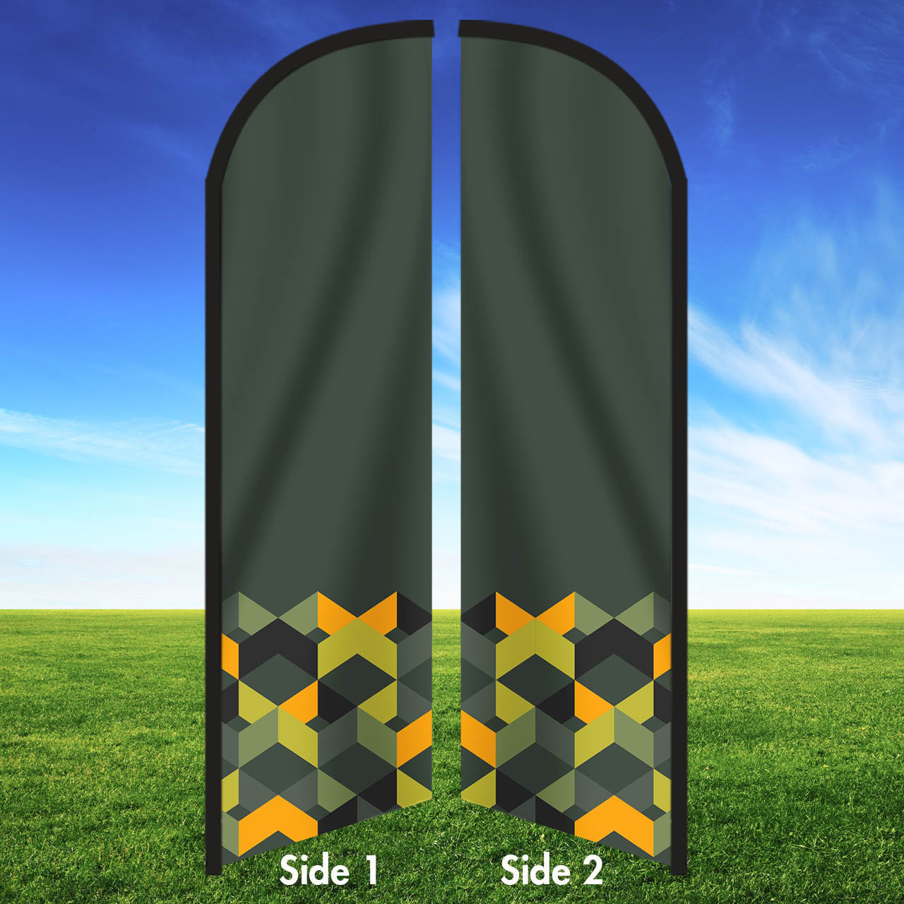 Sage X- Double Sided Feather Flag Kit