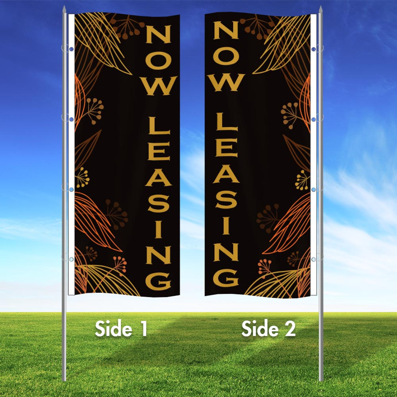 Autumn Blossom - Vertical Flag and Yard Sign Marketing Bundle