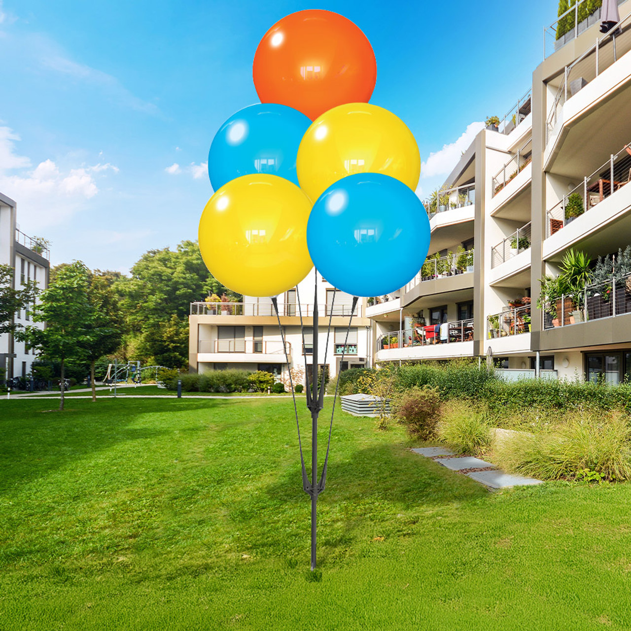 Happy Blossom - Reusable Balloon Cluster and Yard Sign Marketing Bundle