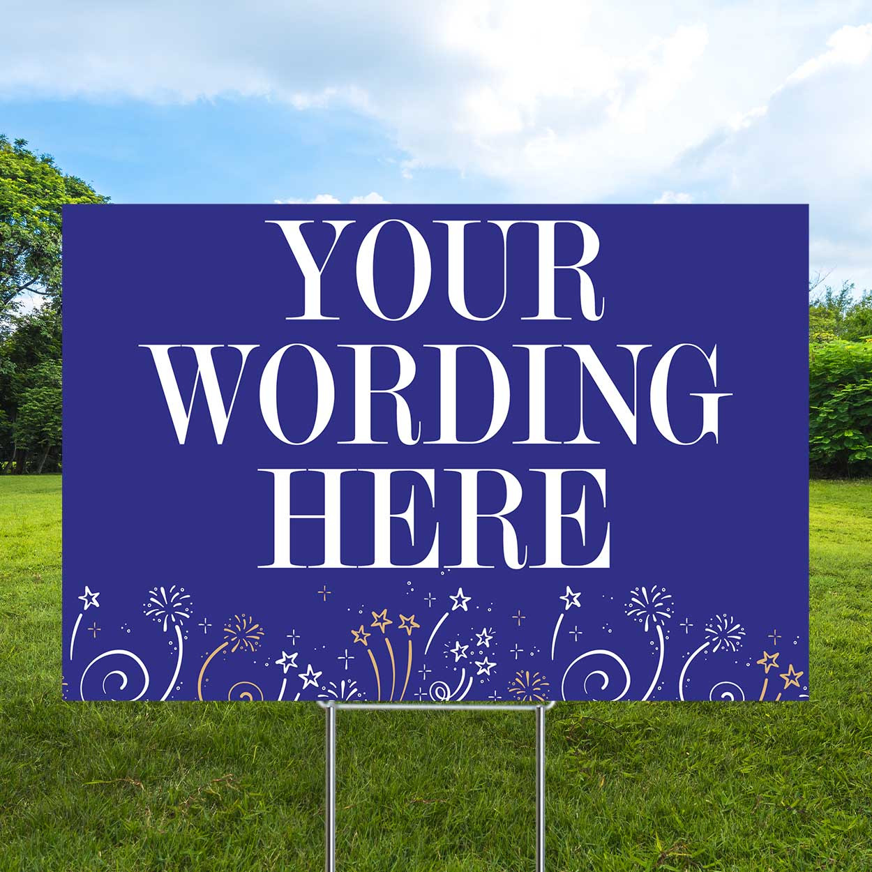 Bursting Bliss Semi Custom Coroplast Sign