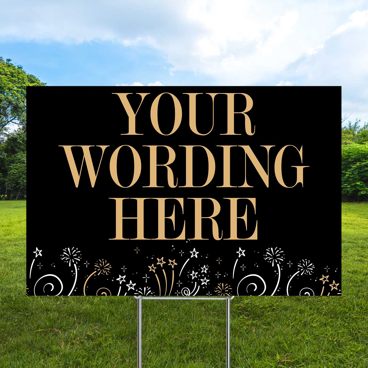 Bursting Bliss Semi Custom Coroplast Sign