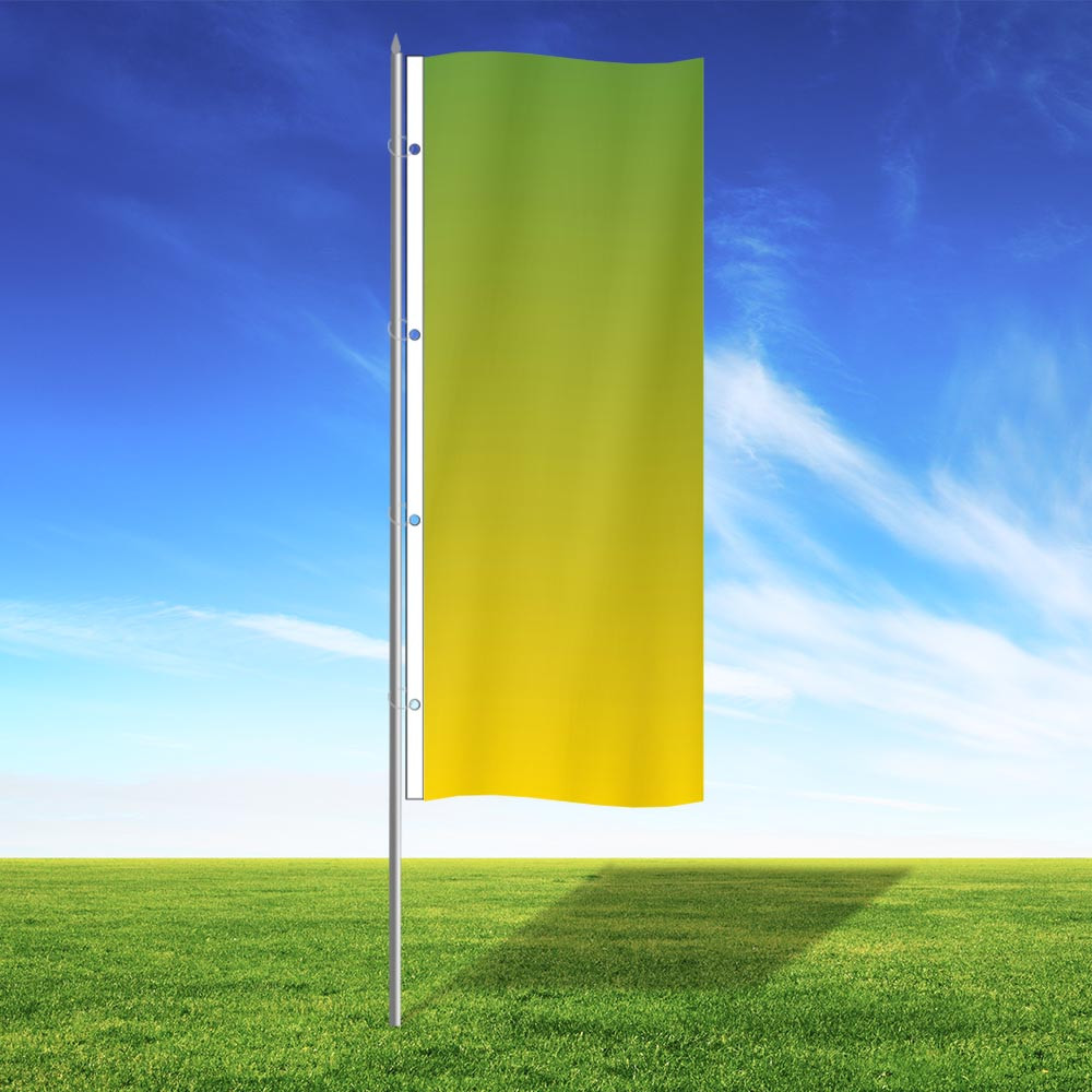 Ombre Lime Green - 3x8 Vertical Outdoor Marketing Flag