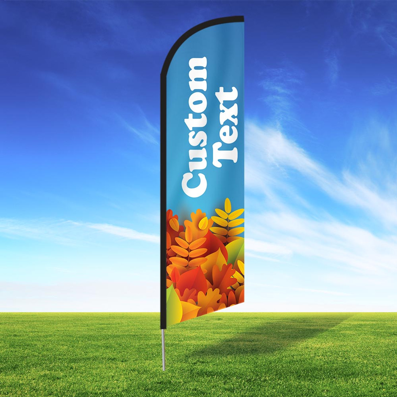 Blue Harvest Custom Feather Flag