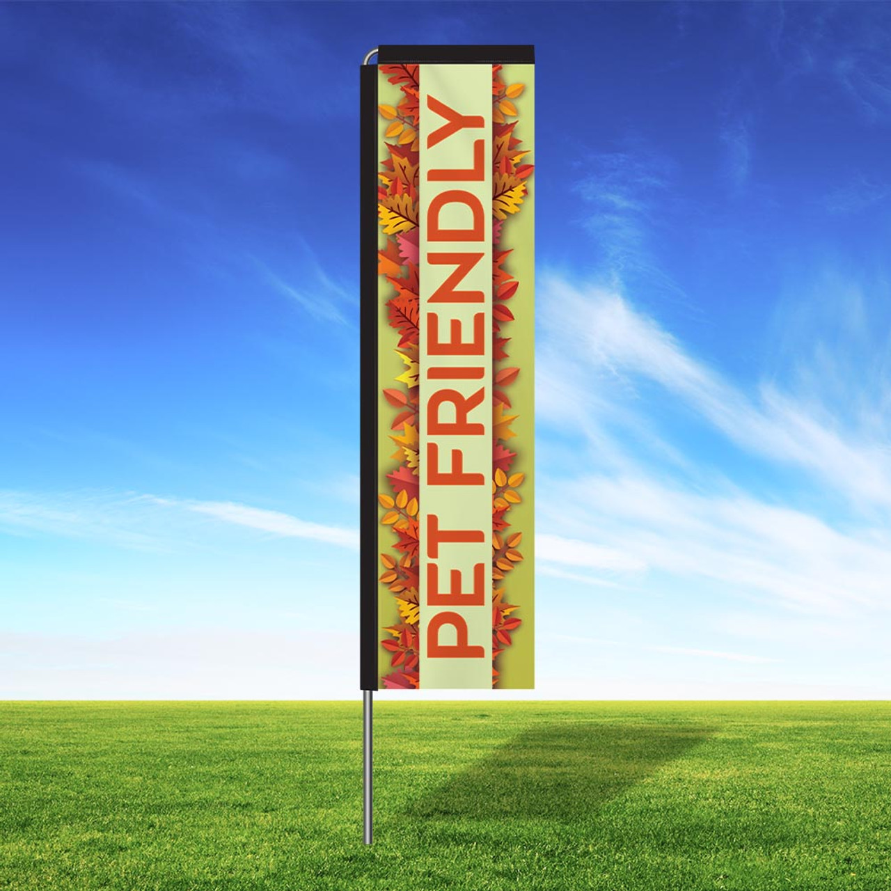 Crisp Leaves Rectangle Flag Kit