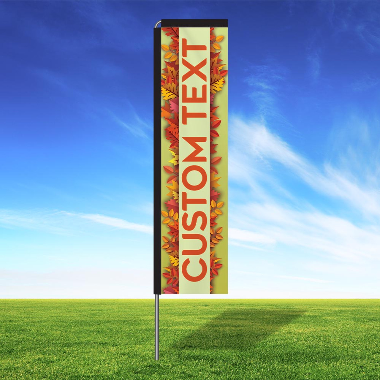 Crisp Leaves Custom Rectangle Flag Kit Crisp Leaves Custom Rectangle Flag Kit