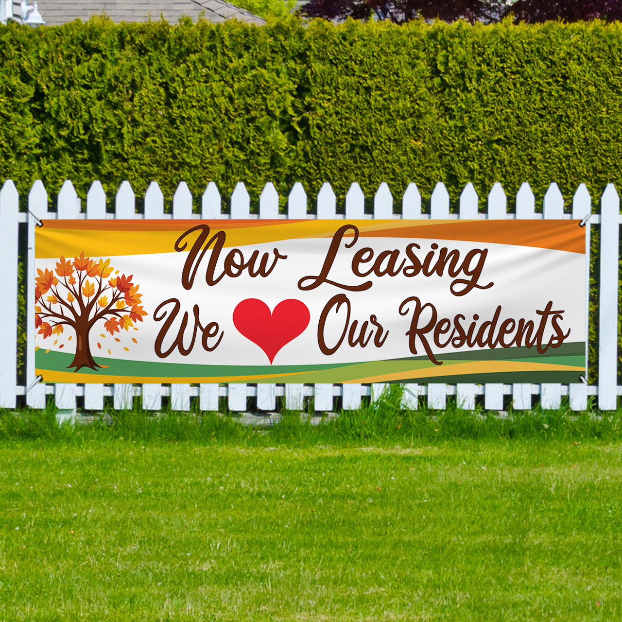 Fall Tree 3x10 Outdoor Heavy Duty Vinyl Banner