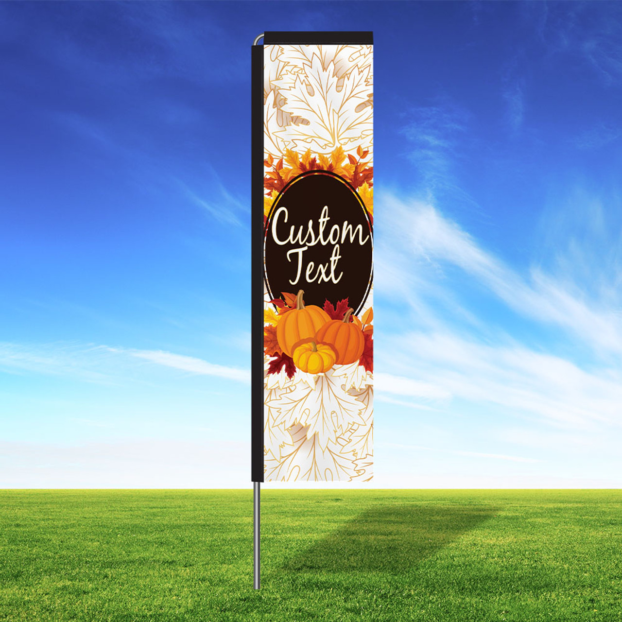Pumpkin Glow Custom Rectangle Flag Kit