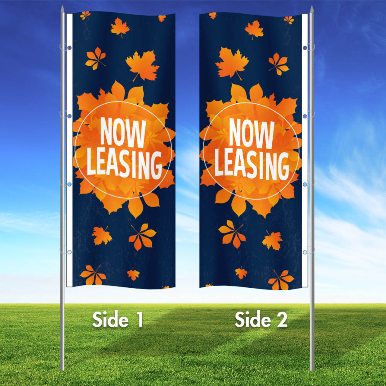 Twilight Leaves - Vertical Flag and Yard Sign Marketing Bundle