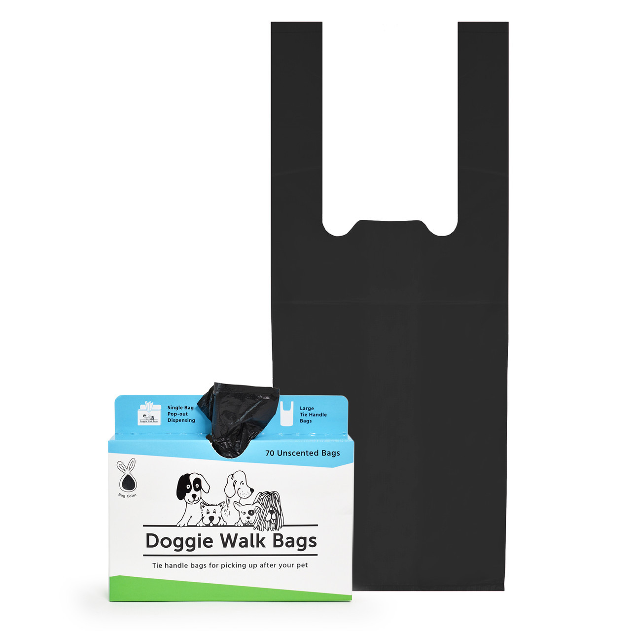 Doggie Walk Bags Tie Handle Dispensing Box