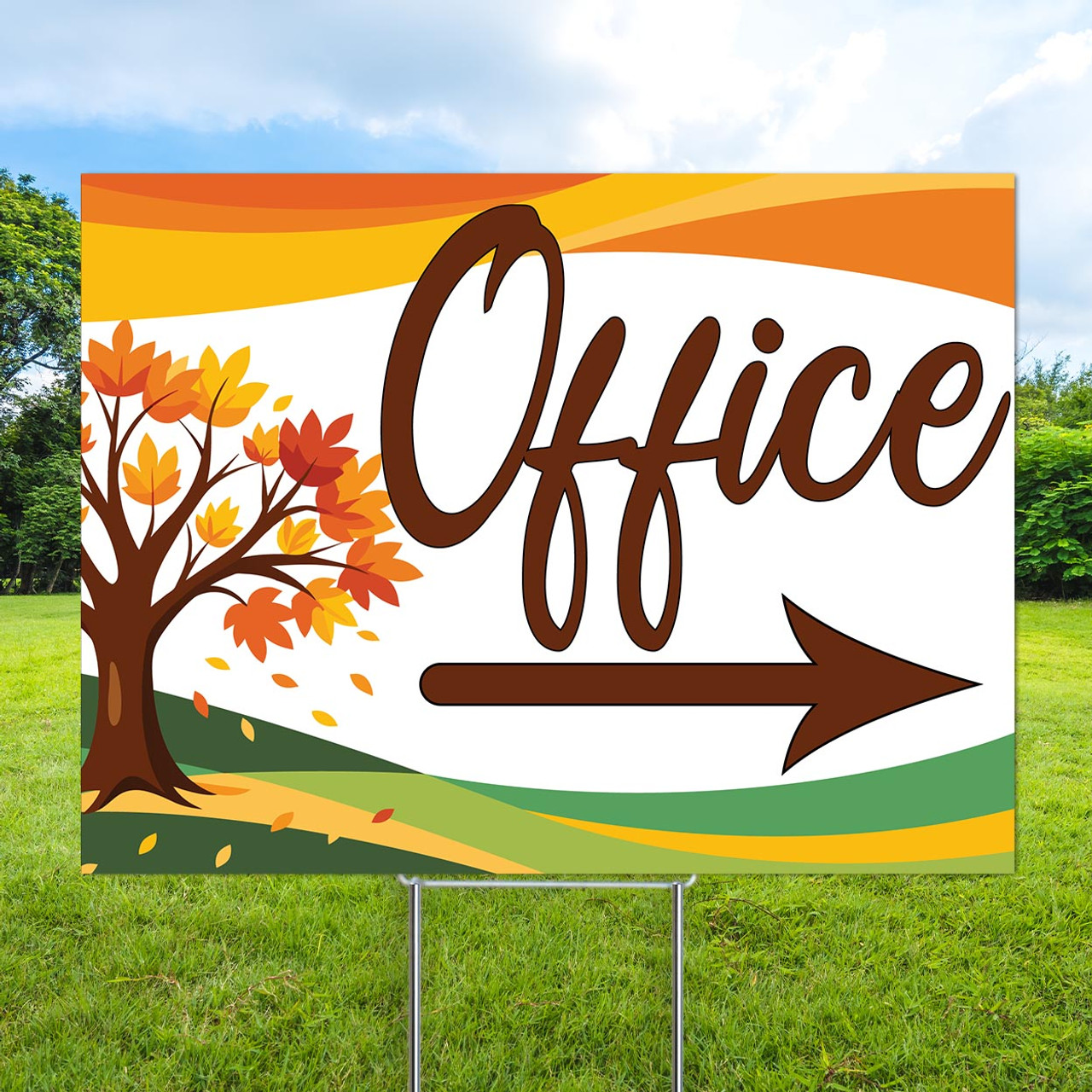 Fall Tree - Reusable Balloon Cluster and Yard Sign Marketing Bundle