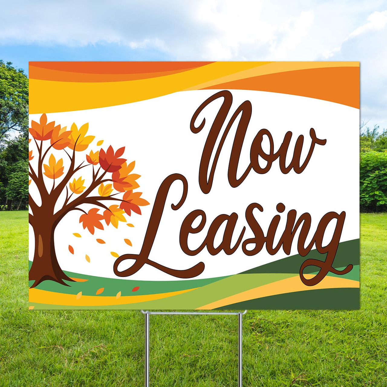 Fall Tree - Reusable Balloon Cluster and Yard Sign Marketing Bundle