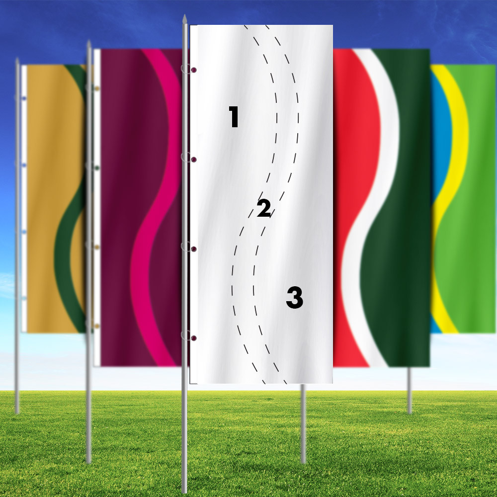 【希少カラー】G-FLAG 150 #214 カモギル 3x8' Custom Color Squiggle Vertical Flag
