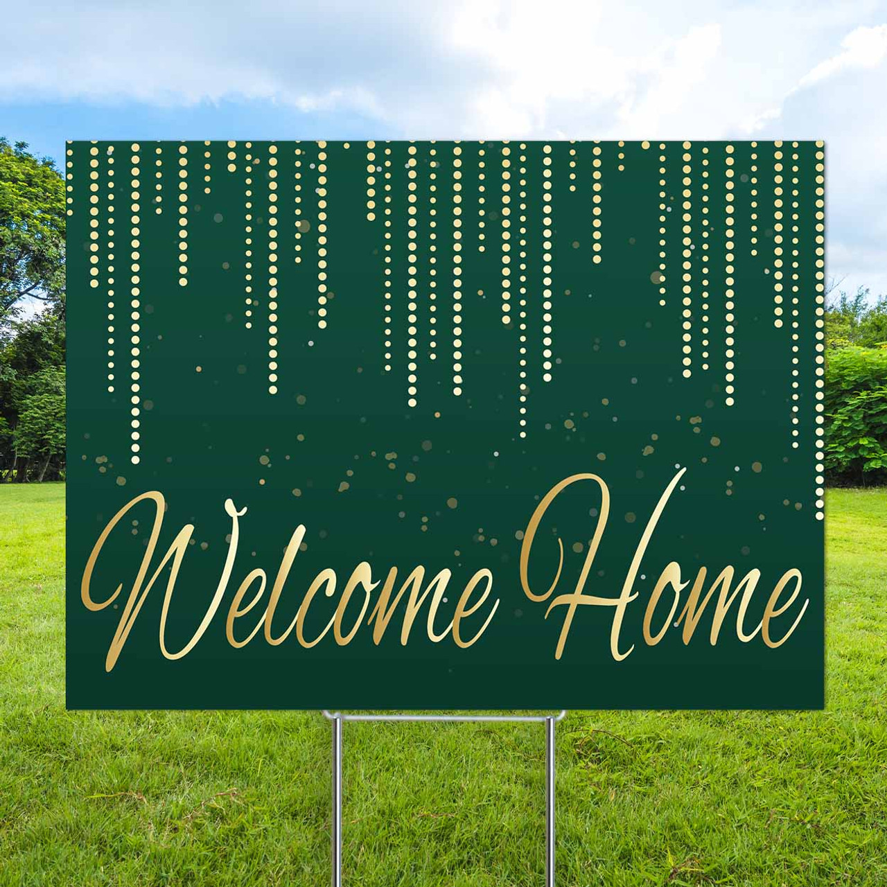 Luxe Evergreen - Feather Flag and Yard Sign Marketing Bundle