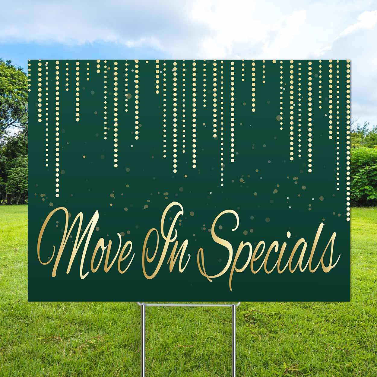 Luxe Evergreen- Banner and Yard Sign Marketing Bundle