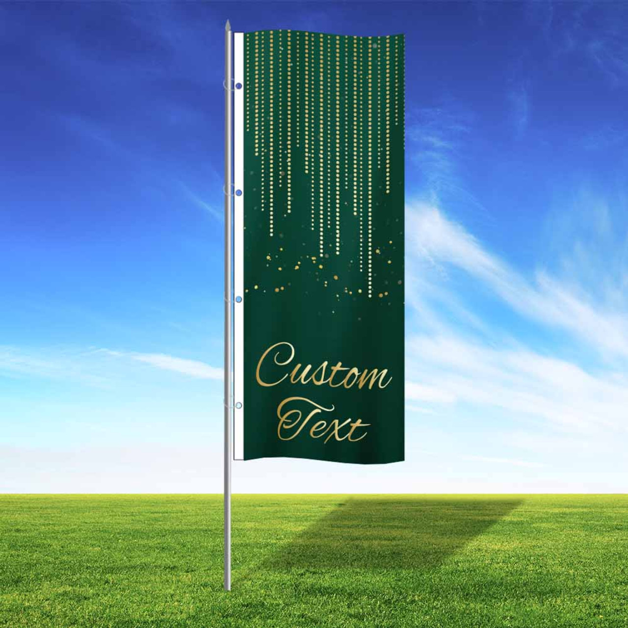 Luxe Evergreen Custom 3' x 8' Vertical Flag Luxe Evergreen Custom 3' x 8' Vertical Flag