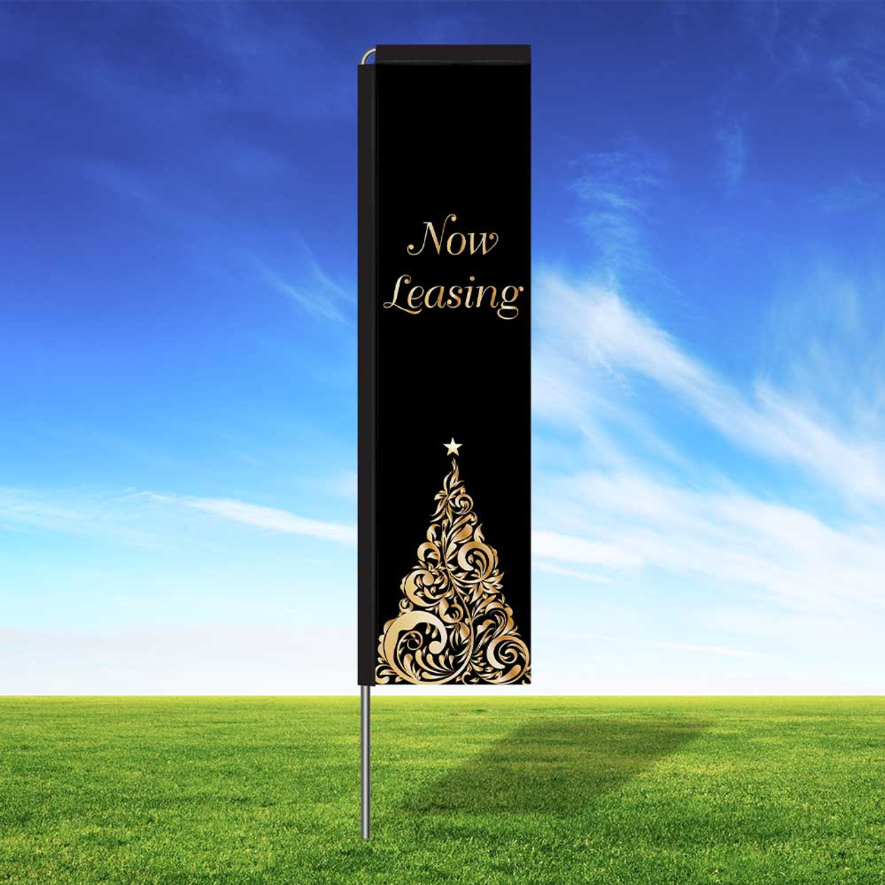 Black Tie Holiday Rectangle Flag Kit