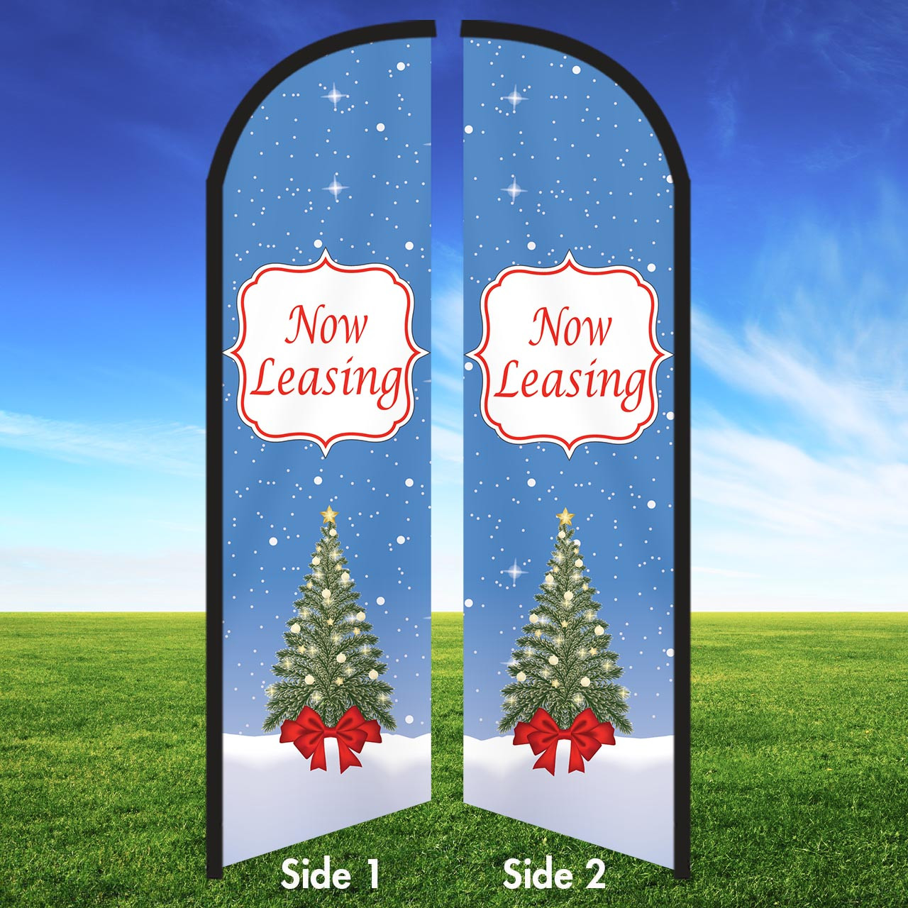 Starry Tinsel - Double Sided Feather Flag Kit