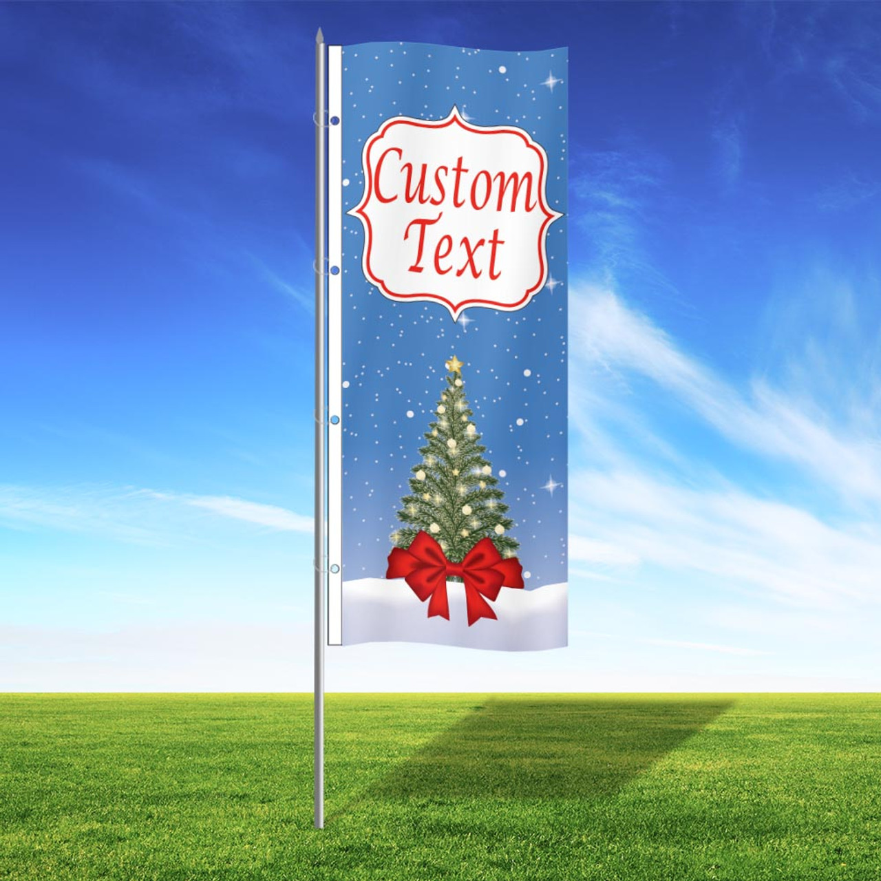 Starry Tinsel Custom 3' x 8' Vertical Flag Starry Tinsel Custom 3' x 8' Vertical Flag