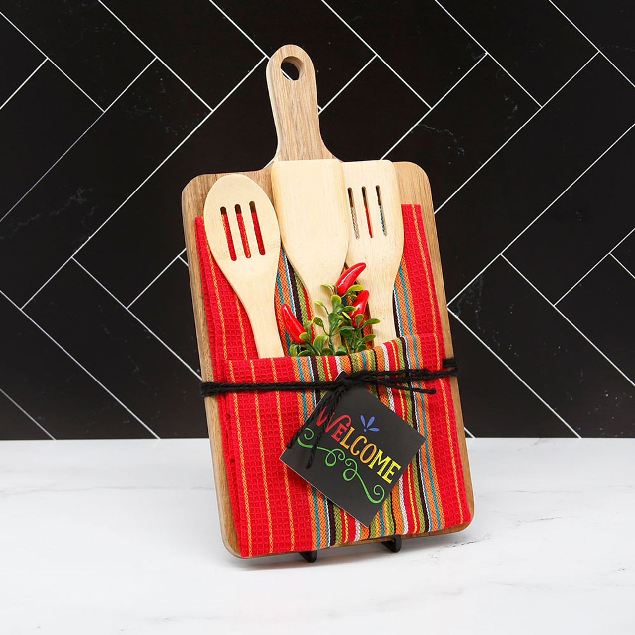 Santa Fe Cutting Board Kitchen Gift Set