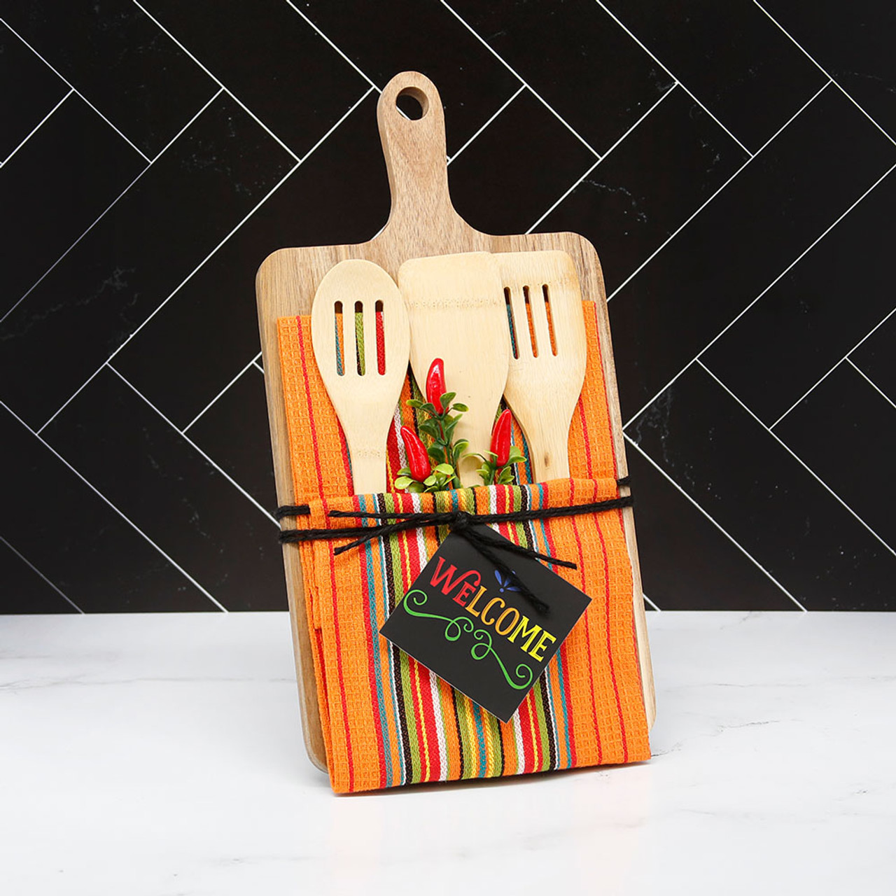 Santa Fe Cutting Board Kitchen Gift Set