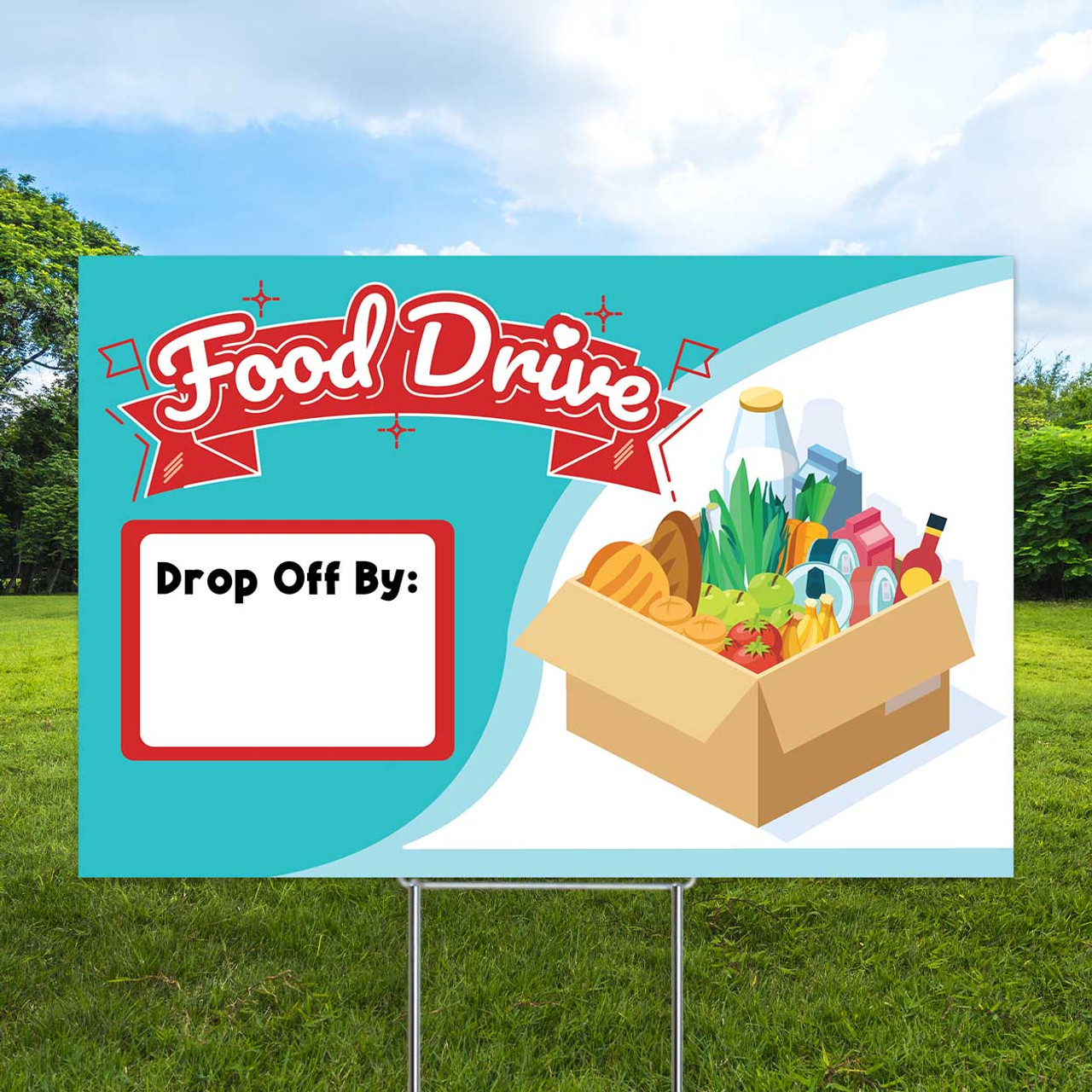 Food Drive: Holiday Coroplast Yard Signs