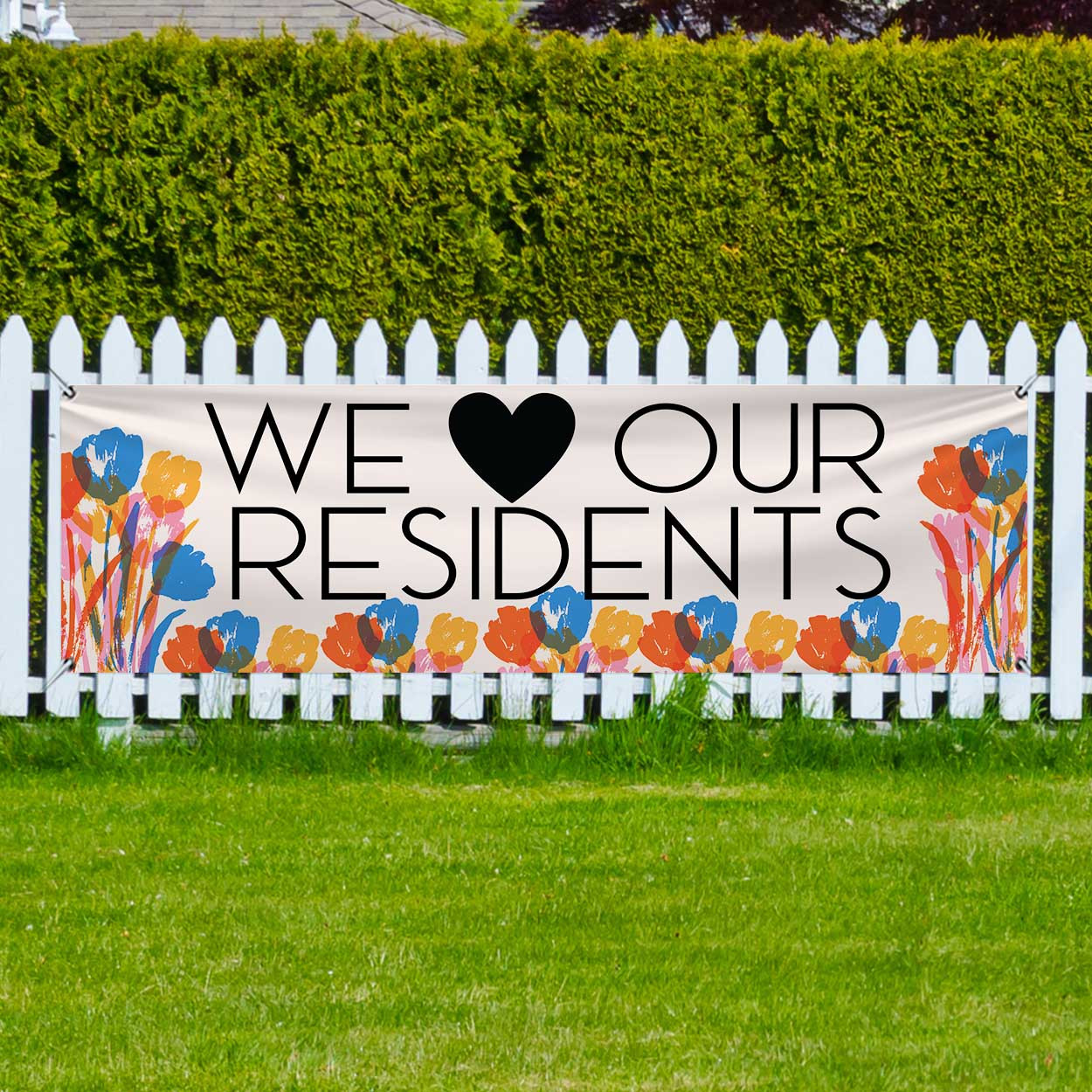 Bright Flowers - 3x10 Outdoor Heavy Duty Vinyl Banners