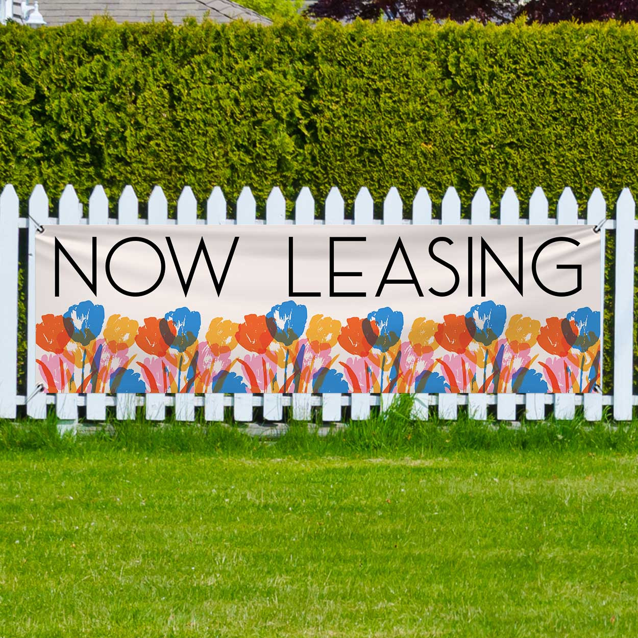 Bright Flowers - 3x10 Outdoor Heavy Duty Vinyl Banners