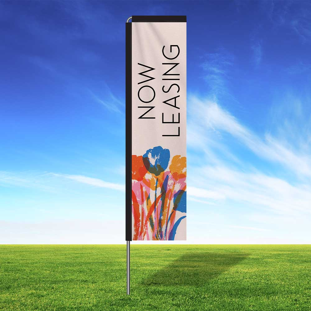 Bright Flowers Rectangle Flag Kit