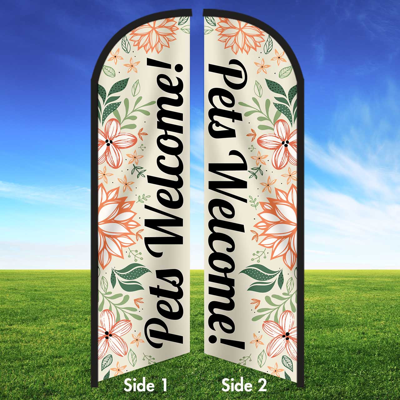 Copy of Petal Pop- Double Sided Feather Flag Kit