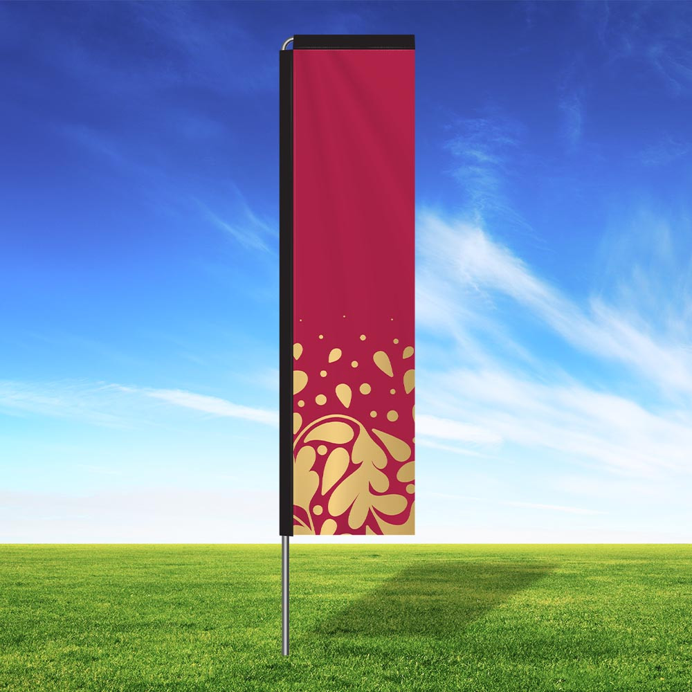 Berry Aura Rectangle Flag Kit