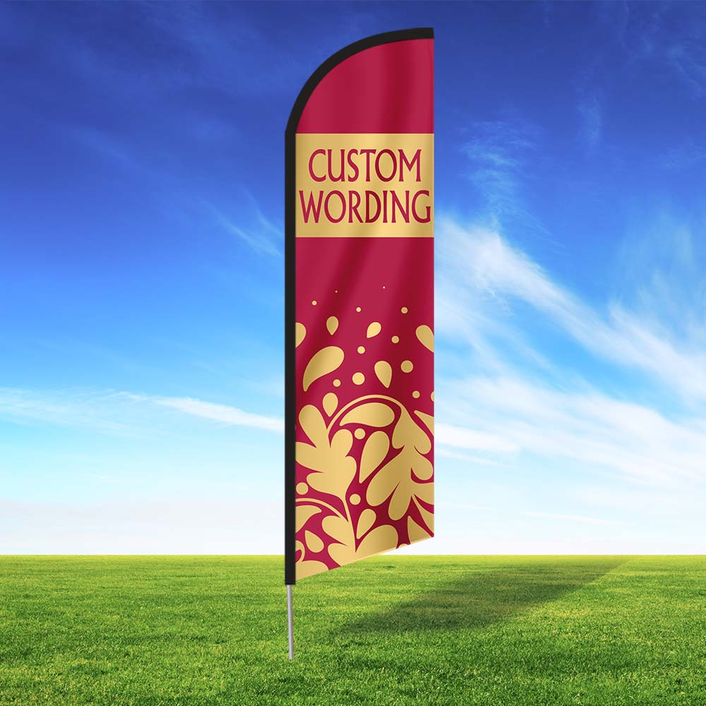 Berry Aura Custom Feather Flag