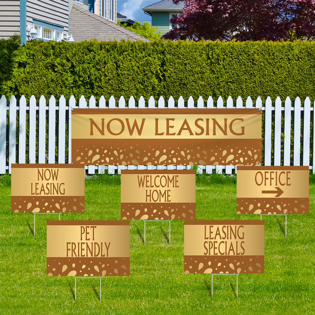 Golden Aura- Banner and Yard Sign Marketing Bundle