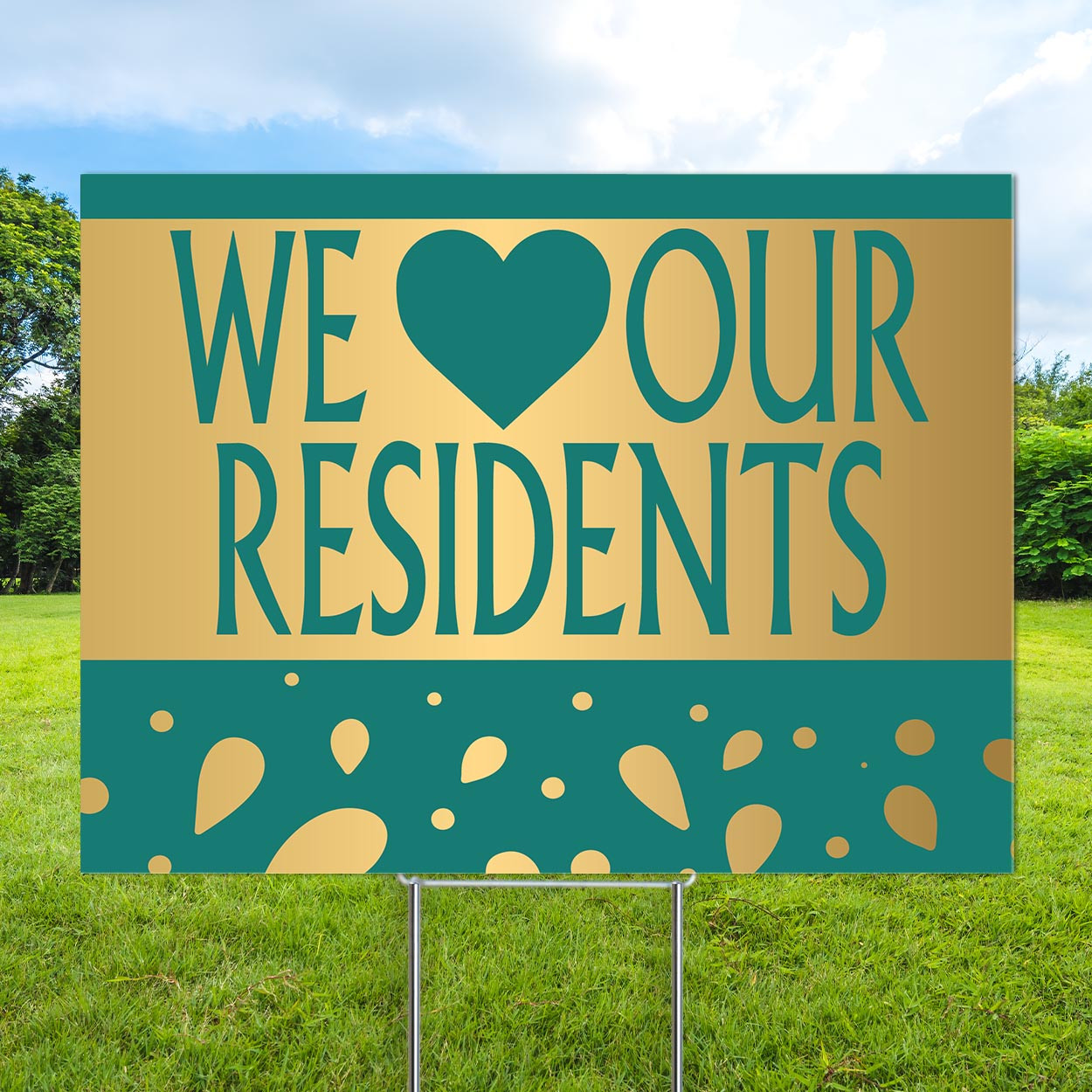 Teal Aura: Yard Signs