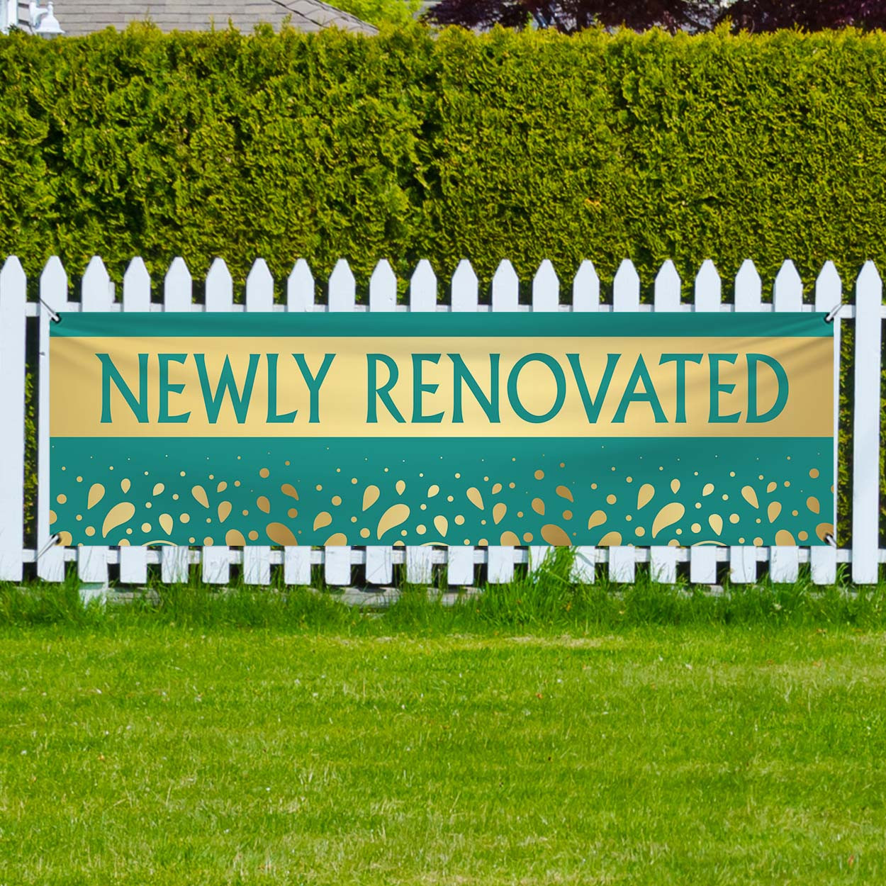 Teal Aura - 3x10 Outdoor Heavy Duty Vinyl Banners