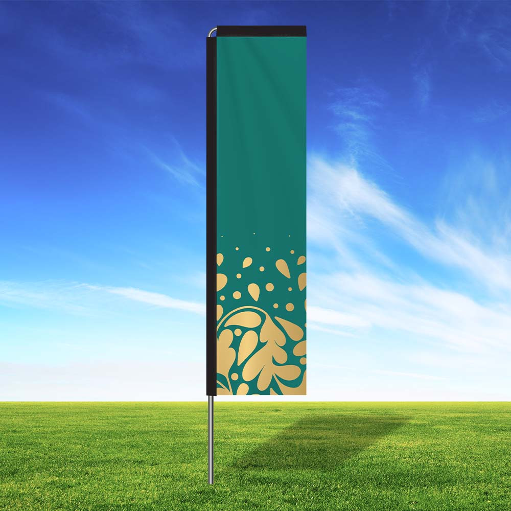 Teal Aura Rectangle Flag Kit