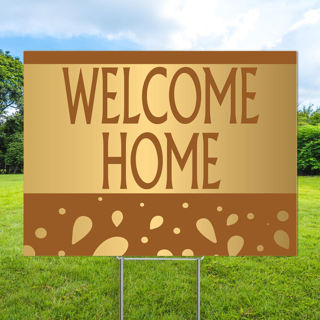 Golden Aura - Reusable Balloon Cluster and Yard Sign Marketing Bundle