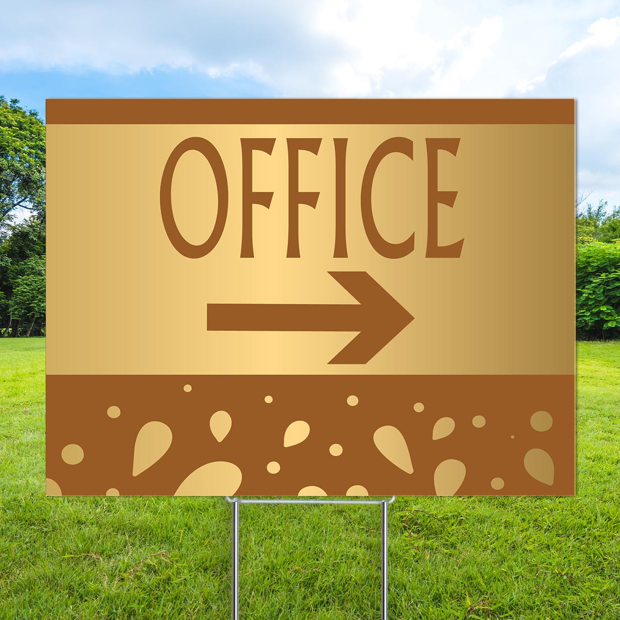 Golden Aura - Reusable Balloon Cluster and Yard Sign Marketing Bundle