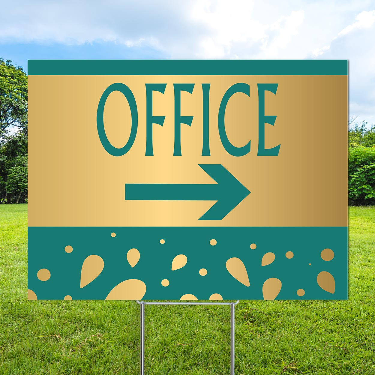 Teal Aura - Reusable Balloon Cluster and Yard Sign Marketing Bundle