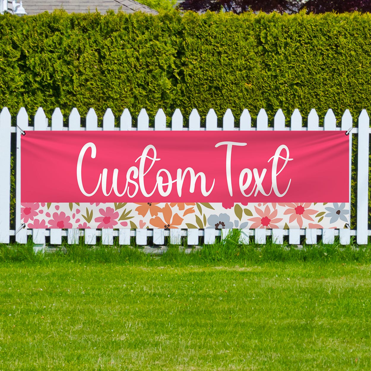 Custom Petal Pop Theme - 3x10 Banner Outdoor Heavy Duty Vinyl