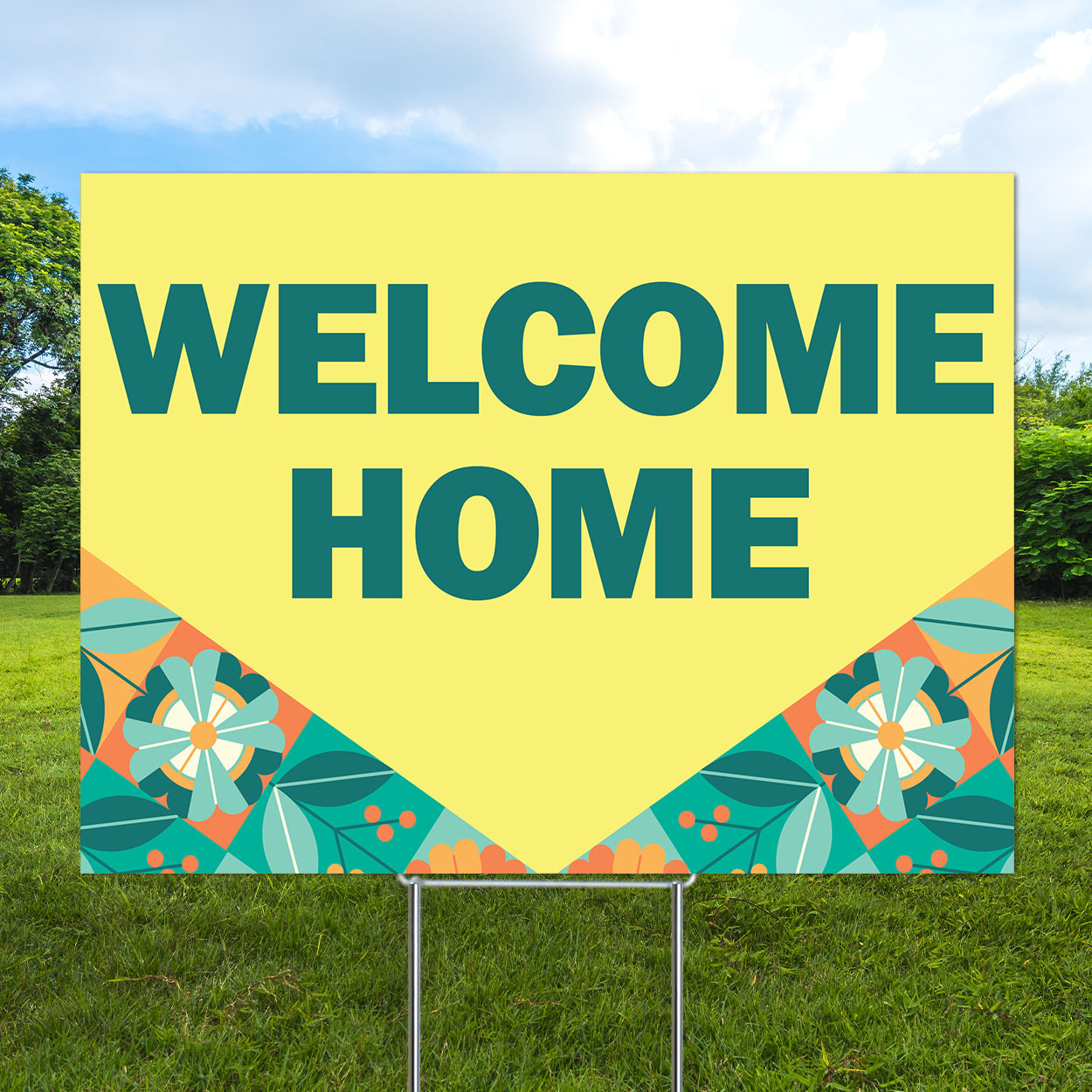 Sunshine Garden- Feather Flag and Yard Sign Marketing Bundle