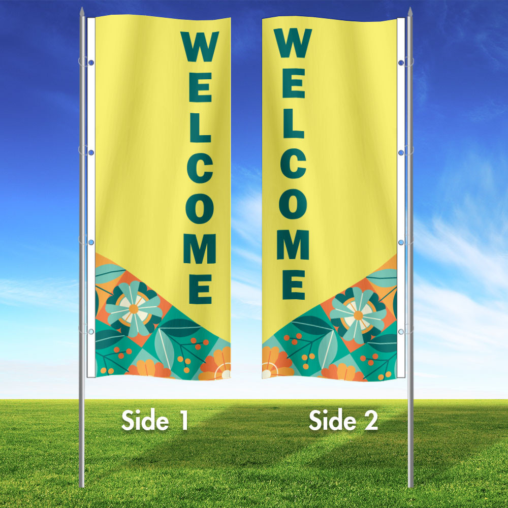 Sunshine Garden - Vertical Flag and Yard Sign Marketing Bundle